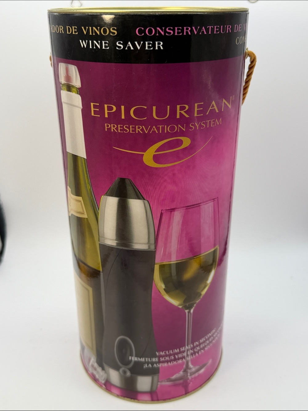 Epicurean Wine & Champagne Preservation System Opened Box